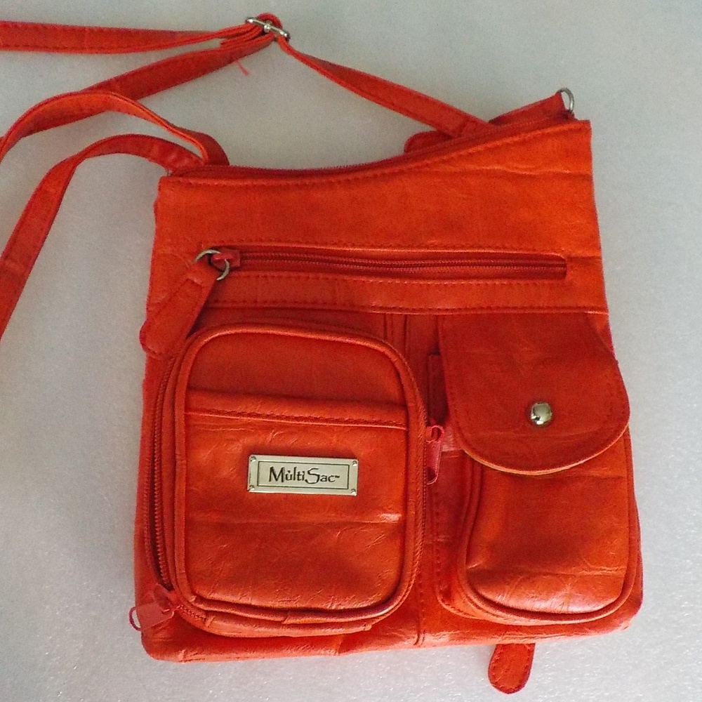 Red Multi Sac CrossBody Bag